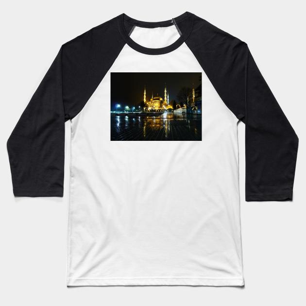 City Reflections Baseball T-Shirt by MendelSign